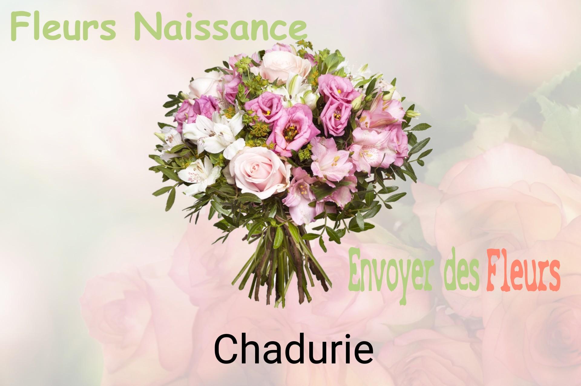 Bouquet de fleurs de naissance livré à Chadurie